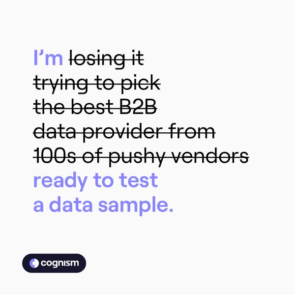 Claim your free data sample