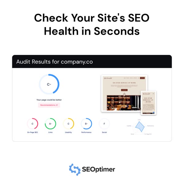 Get a FREE SEO health check
