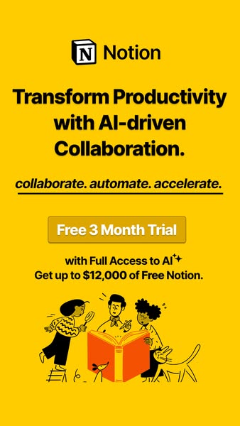 Get 3 Free Months of Notion Business